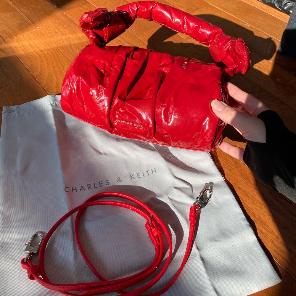 Charles & Keith red handbag